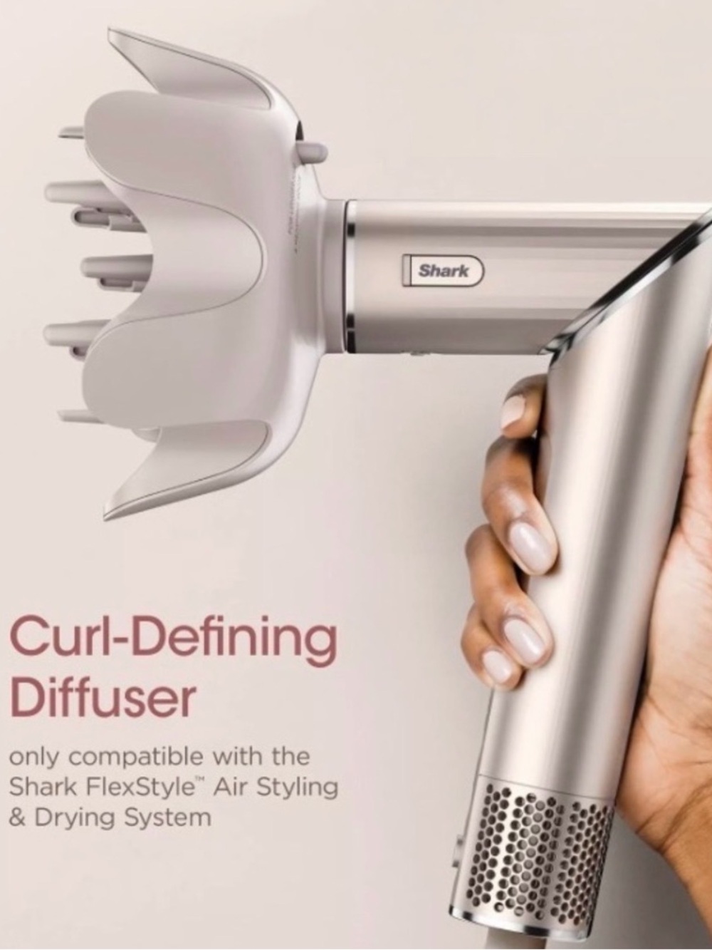Shark Curl-Defining Diffuser Attachment